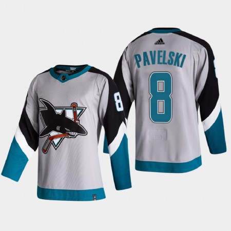 San Jose Sharks Joe Pavelski 8 2020-21 Reverse Retro Authentic Shirt - Mannen